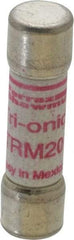 Ferraz Shawmut - 250 VAC, 20 Amp, Time Delay General Purpose Fuse - Clip Mount, 1-1/2" OAL, 10 at AC kA Rating, 13/32" Diam - Exact Tool & Supply