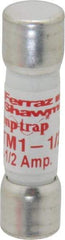 Ferraz Shawmut - 600 VAC/VDC, 1.5 Amp, Fast-Acting General Purpose Fuse - Clip Mount, 1-1/2" OAL, 100 at AC/DC kA Rating, 13/32" Diam - Exact Tool & Supply