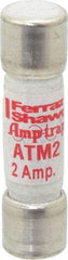 Ferraz Shawmut - 600 VAC/VDC, 2 Amp, Fast-Acting General Purpose Fuse - Clip Mount, 1-1/2" OAL, 100 at AC/DC kA Rating, 13/32" Diam - Exact Tool & Supply