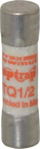 Ferraz Shawmut - 500 VAC, 0.5 Amp, Time Delay General Purpose Fuse - Clip Mount, 1-1/2" OAL, 10 at AC kA Rating, 13/32" Diam - Exact Tool & Supply