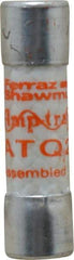 Ferraz Shawmut - 500 VAC, 2 Amp, Time Delay General Purpose Fuse - Clip Mount, 1-1/2" OAL, 10 at AC kA Rating, 13/32" Diam - Exact Tool & Supply