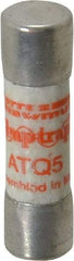Ferraz Shawmut - 500 VAC, 5 Amp, Time Delay General Purpose Fuse - Clip Mount, 1-1/2" OAL, 10 at AC kA Rating, 13/32" Diam - Exact Tool & Supply