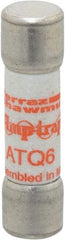 Ferraz Shawmut - 500 VAC, 6 Amp, Time Delay General Purpose Fuse - Clip Mount, 1-1/2" OAL, 10 at AC kA Rating, 13/32" Diam - Exact Tool & Supply