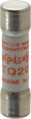 Ferraz Shawmut - 500 VAC, 20 Amp, Time Delay General Purpose Fuse - Clip Mount, 1-1/2" OAL, 10 at AC kA Rating, 13/32" Diam - Exact Tool & Supply