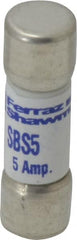Ferraz Shawmut - 600 VAC, 5 Amp, Fast-Acting Ferrule Fuse - Exact Tool & Supply