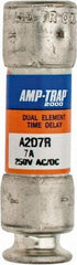 Ferraz Shawmut - 250 VAC/VDC, 7 Amp, Time Delay General Purpose Fuse - Clip Mount, 51mm OAL, 100 at DC, 200 at AC kA Rating, 9/16" Diam - Exact Tool & Supply
