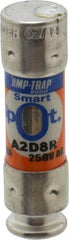 Ferraz Shawmut - 250 VAC/VDC, 8 Amp, Time Delay General Purpose Fuse - Clip Mount, 51mm OAL, 100 at DC, 200 at AC kA Rating, 9/16" Diam - Exact Tool & Supply