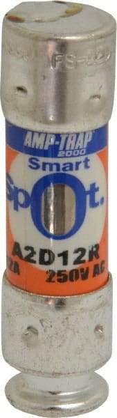 Ferraz Shawmut - 250 VAC/VDC, 12 Amp, Time Delay General Purpose Fuse - Clip Mount, 51mm OAL, 100 at DC, 200 at AC kA Rating, 9/16" Diam - Exact Tool & Supply