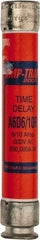 Ferraz Shawmut - 600 VAC/VDC, 0.6 Amp, Time Delay General Purpose Fuse - Clip Mount, 127mm OAL, 100 at DC, 200 at AC kA Rating, 13/16" Diam - Exact Tool & Supply