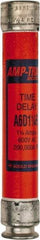 Ferraz Shawmut - 600 VAC/VDC, 1.25 Amp, Time Delay General Purpose Fuse - Clip Mount, 127mm OAL, 100 at DC, 200 at AC kA Rating, 13/16" Diam - Exact Tool & Supply