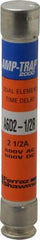 Ferraz Shawmut - 600 VAC/VDC, 2.5 Amp, Time Delay General Purpose Fuse - Clip Mount, 127mm OAL, 100 at DC, 200 at AC kA Rating, 13/16" Diam - Exact Tool & Supply
