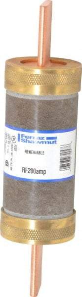 Ferraz Shawmut - 250 VAC, 200 Amp, Fast-Acting Renewable Fuse - Clip Mount, 7-1/8" OAL, 10 at AC kA Rating, 1-9/16" Diam - Exact Tool & Supply