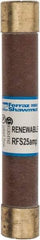 Ferraz Shawmut - 600 VAC, 25 Amp, Fast-Acting Renewable Fuse - Clip Mount, 127mm OAL, 10 at AC kA Rating, 13/16" Diam - Exact Tool & Supply