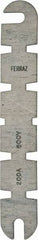 Ferraz Shawmut - 600 VAC, 200 Amp, Fast-Acting Renewable Fuse - Fuse Holder Mount, 9-5/8" OAL, 10 at AC kA Rating, 1-13/16" Diam - Exact Tool & Supply