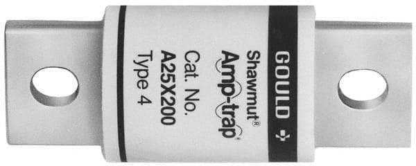 Ferraz Shawmut - 250 VAC, 15 Amp, Fast-Acting Semiconductor/High Speed Fuse - Bolt-on Mount, 2" OAL, 9/16" Diam - Exact Tool & Supply