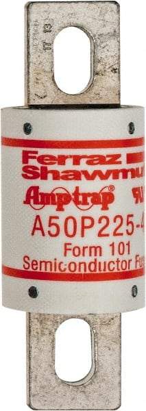 Ferraz Shawmut - 450 VDC, 500 VAC, 225 Amp, Fast-Acting Semiconductor/High Speed Fuse - Bolt-on Mount, 4-11/32" OAL, 100 at AC, 79 at DC kA Rating, 1-1/2" Diam - Exact Tool & Supply