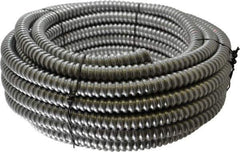 Made in USA - 1/2" Trade Size, 50' Long, Flexible Reduced Wall Flex Conduit - Aluminum, 5/8" ID - Exact Tool & Supply