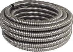 Made in USA - 3/4" Trade Size, 50' Long, Flexible Reduced Wall Flex Conduit - Aluminum - Exact Tool & Supply