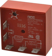 NCC - 5 Pin, Time Delay Relay - 1 at Resistive or Inductive Load Contact Amp, 120 VAC, On Board Trimpot - Exact Tool & Supply