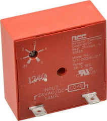NCC - 2 Pin, Time Delay Relay - 1 at Resistive or Inductive Load Contact Amp, 24 VAC/VDC, On Board Trimpot - Exact Tool & Supply