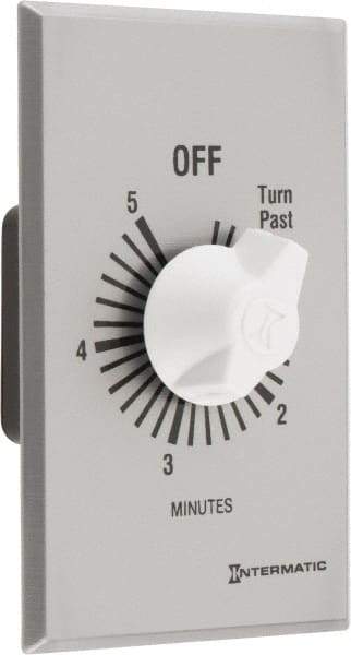 Intermatic - 5 min Indoor Analog Spring-wound Mechanical Timer - 125 VAC, - Exact Tool & Supply