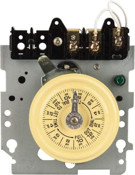 Intermatic - 24 hr Mechanism Only Analog Electromechanical Timer Switch - 12 On/Off per Day, 120 VAC, 60 Hz, - Exact Tool & Supply