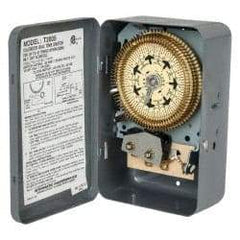 Intermatic - 7 Day Indoor Analog Electromechanical Timer Switch - 6 On/Off per Day, 120 VAC, 60 Hz, - Exact Tool & Supply