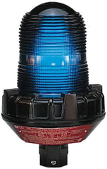Federal Signal Corp - 4X NEMA Rated, 24 to 250 VAC, 24 Amp, Steady Incandescent Light - 3/4 Inch Mounted Size x Pipe Mounted, 8-3/4 Inch High, 5-1/2 Inch Diameter, Includes Lamp - Exact Tool & Supply