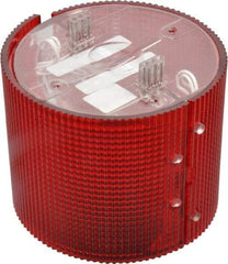 Federal Signal Corp - Incandescent Lamp, Red, Flashing and Steady, Stackable Tower Light Module - 24 VDC, 0.76 Amp, 1 NEMA Rated, Base Mount - Exact Tool & Supply