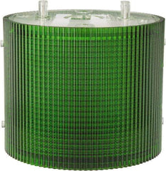 Federal Signal Corp - Incandescent Lamp, Green, Flashing and Steady, Stackable Tower Light Module - 24 VDC, 0.76 Amp, 1 NEMA Rated, Base Mount - Exact Tool & Supply