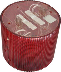 Federal Signal Corp - Incandescent Lamp, Red, Flashing and Steady, Stackable Tower Light Module - 120 VAC, 0.13 Amp, 1 NEMA Rated, Base Mount - Exact Tool & Supply