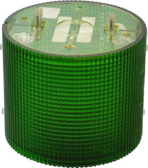 Federal Signal Corp - Incandescent Lamp, Green, Flashing and Steady, Stackable Tower Light Module - 120 VAC, 0.13 Amp, 1 NEMA Rated, Base Mount - Exact Tool & Supply