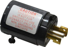 Hubbell Wiring Device-Kellems - 125/250 VAC, 15 Amp, ML-3P Configuration, Industrial Grade, Ungrounded Plug - 1 Phase, 3 Poles, IP20, 0.3 to 0.43 Inch Cord Diameter - Exact Tool & Supply