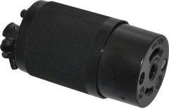 Hubbell Wiring Device-Kellems - 125 VAC, 15 Amp, ML-2R Configuration, Industrial Grade, Self Grounding Connector - 1 Phase, 2 Poles, IP20, 0.281 to 0.421 Inch Cord Diameter - Exact Tool & Supply