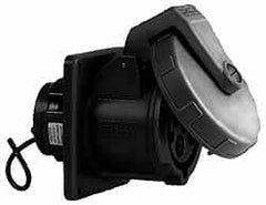 Hubbell Wiring Device-Kellems - Pin & Sleeve Receptacles; Receptacle/Part Type: Receptacle ; Pin Configuration: 5 ; Number of Poles: 4 ; IEC Pin & Sleeve Style: IEC 60309-1 ; Amperage: 100 ; Voltage: 120/208 VAC - Exact Tool & Supply