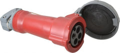 Hubbell Wiring Device-Kellems - Pin & Sleeve Plugs & Connectors; Connector Type: Connector ; Pin Configuration: 4 ; Number of Poles: 3 ; Amperage: 30 ; Voltage: 480 VAC ; Maximum Cord Grip Diameter (mm): 31.80 - Exact Tool & Supply
