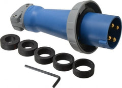 Hubbell Wiring Device-Kellems - Pin & Sleeve Plugs & Connectors; Connector Type: Plug ; Pin Configuration: 4 ; Number of Poles: 3 ; Amperage: 60 ; Voltage: 250 VAC ; Maximum Cord Grip Diameter (mm): 36.80 - Exact Tool & Supply