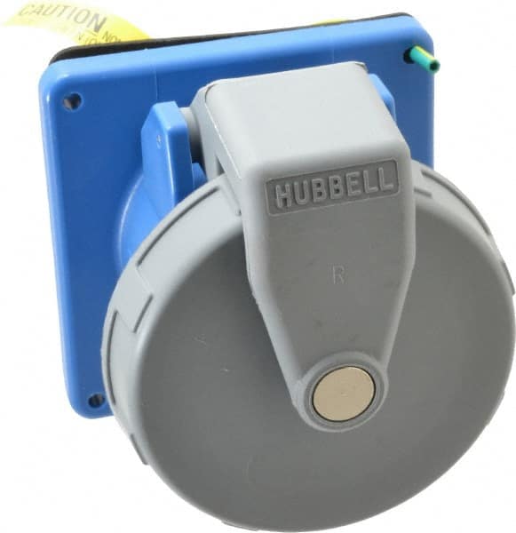 Hubbell Wiring Device-Kellems - Pin & Sleeve Receptacles; Receptacle/Part Type: Receptacle ; Pin Configuration: 4 ; Number of Poles: 3 ; IEC Pin & Sleeve Style: IEC 60309-1 ; Amperage: 60 ; Voltage: 250 VAC - Exact Tool & Supply