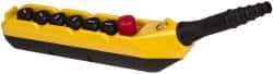 ACI - 7 Operator, Mushroom Head Pendant Control Station - No Legend, NO/NC Contact - Exact Tool & Supply