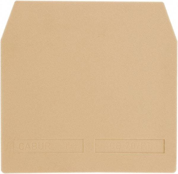 ACI - 70mm Long, Terminal Block End Cover - Use with KUT 2.5 Terminal Blocks - Exact Tool & Supply