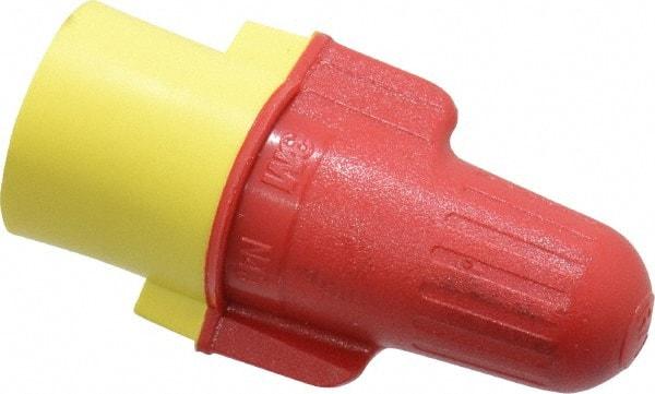 3M - 2, 18 to 2, 8 AWG, 600 Volt, Flame Retardant, Wing Twist on Wire Connector - Red & Yellow, 221°F - Exact Tool & Supply
