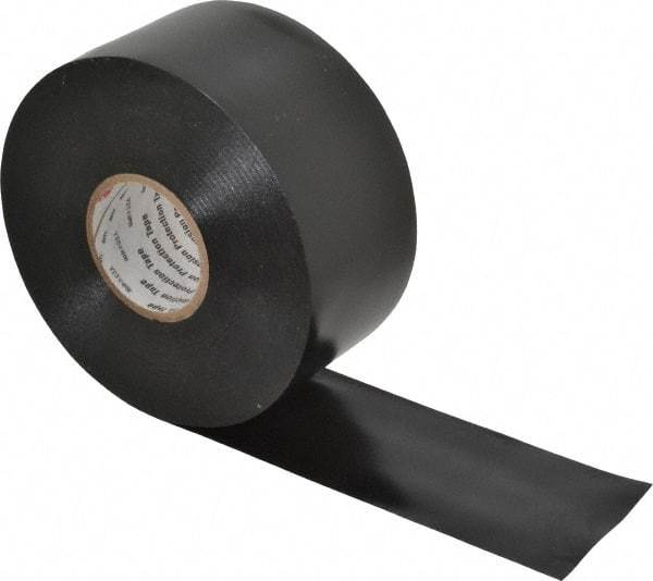 3M - 2" x 100', Black Vinyl Electrical Tape - Series 50, 10 mil Thick, 20 Lb./Inch Tensile Strength - Exact Tool & Supply