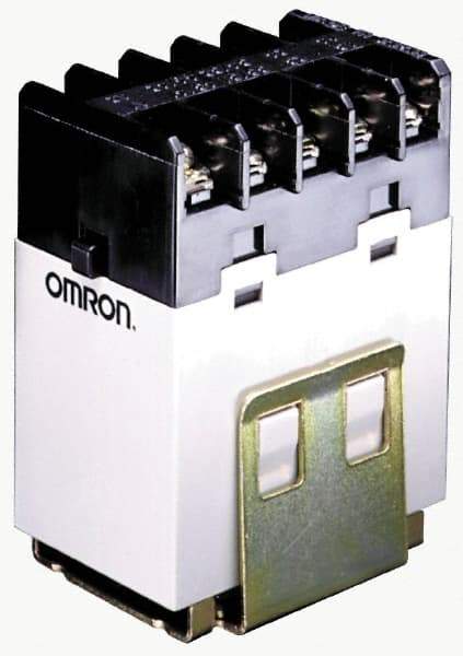 Omron - Standard Electromechanical Screw General Purpose Relay - 25 Amp at 220 VAC, DPST, 24 VDC, 34.5mm Wide x 64mm High x 51.5mm Deep - Exact Tool & Supply