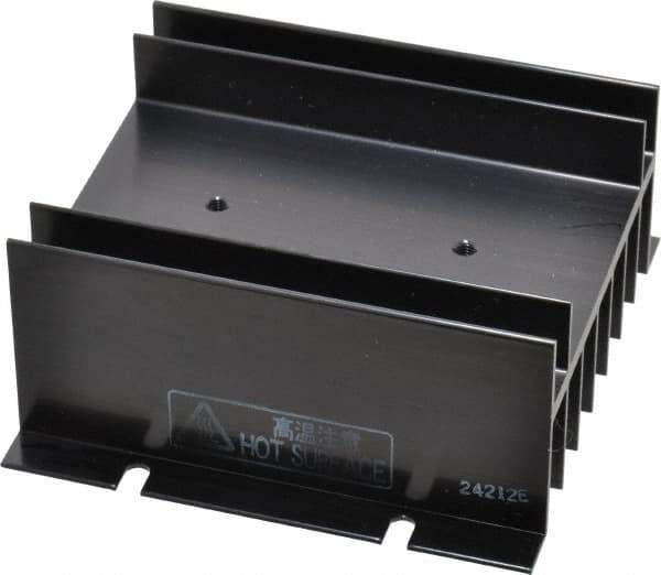 Omron - 3.94 Inch Long x 1.8 Inch Deep x 3.94 Inch High, Standard Solid State Relay Heat Sink - 10 Amp Rated - Exact Tool & Supply