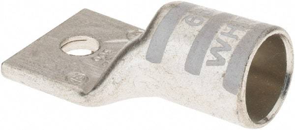 Thomas & Betts - 300 kcmil Wire Noninsulated Compression Connection Square Ring Terminal - 5/16" Stud, 2.33" OAL x 1-1/4" Wide, Tin Plated Copper Contact - Exact Tool & Supply