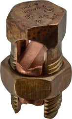 Thomas & Betts - 14 to 2/0 AWG, Copper Wire Compatible, Copper Alloy, Hex Split Bolt Connector - 1-13/16" OAL, 7/8" Head Width, 1-1/16" Base Width - Exact Tool & Supply