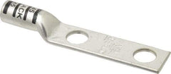 Thomas & Betts - 2/0 AWG Noninsulated Compression Connection Rectangle Ring Terminal - 1/2" Stud, 4.2" OAL x 0.83" Wide, Tin Plated Copper Contact - Exact Tool & Supply