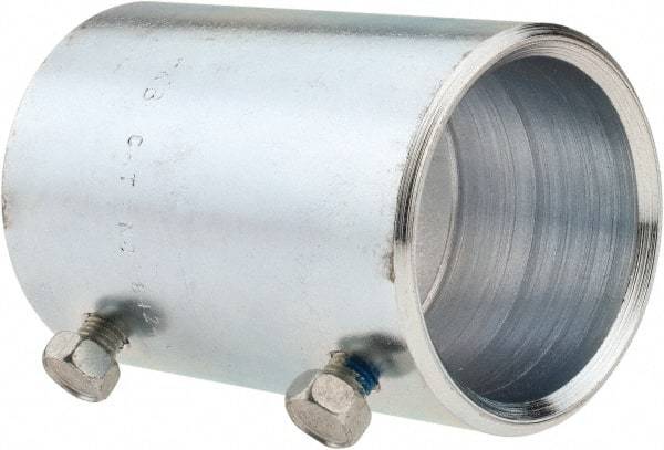 Thomas & Betts - 1-1/4" Trade, Steel Set Screw Rigid/Intermediate (IMC) Conduit Coupling - Noninsulated - Exact Tool & Supply