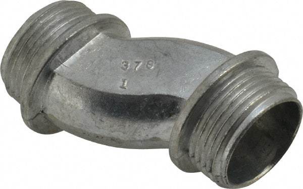 Thomas & Betts - 1" Trade, Die Cast Zinc Threaded Rigid/Intermediate (IMC) Conduit Nipple - Noninsulated - Exact Tool & Supply