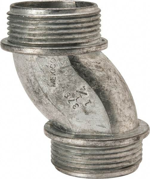 Thomas & Betts - 1-1/4" Trade, Die Cast Zinc Threaded Rigid/Intermediate (IMC) Conduit Nipple - Noninsulated - Exact Tool & Supply